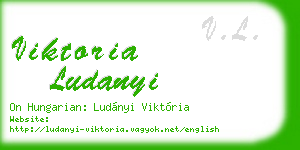 viktoria ludanyi business card