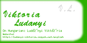 viktoria ludanyi business card